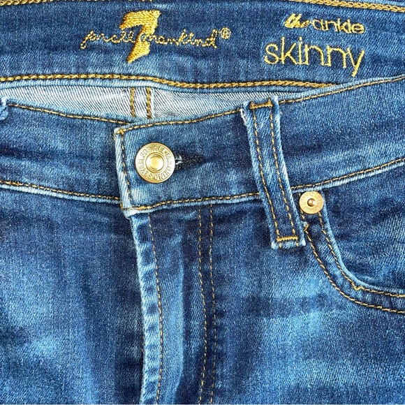 7 For All Mankind Ankle Skinny Jeans 25 - Picture 7 of 8